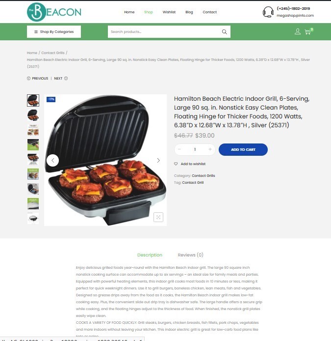 Kitchen Appliances Store – Affiliate / Drop Shipping Website + eCommerce