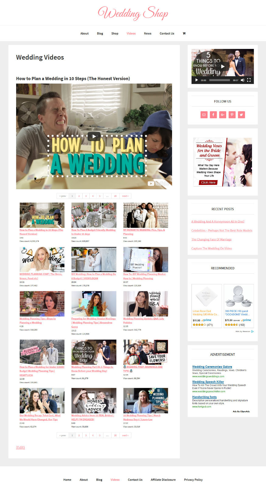 [NEW DESIGN] * WEDDING STORE * niche blog website business for sale AUTO CONTENT