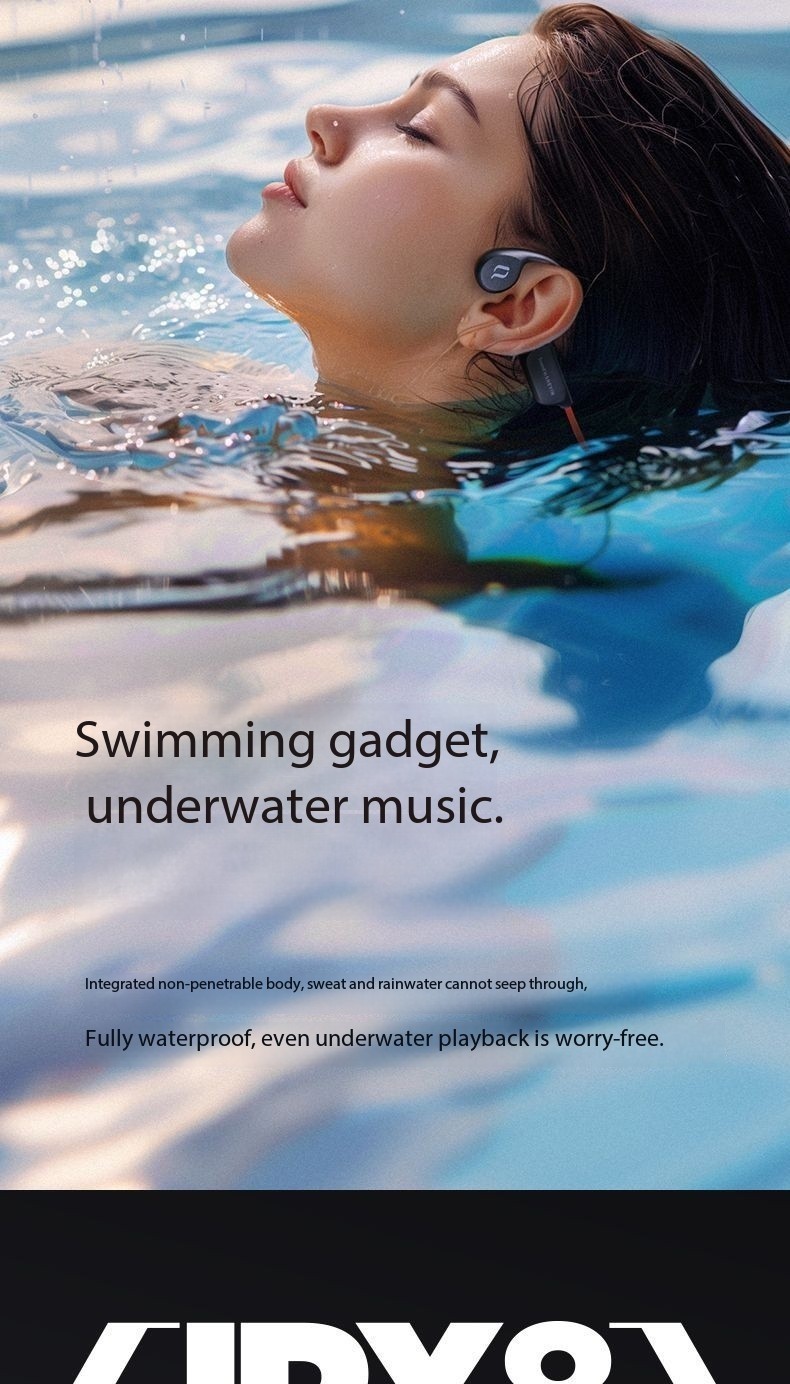 SHEYIN X7 bone conduction Bluetooth headphones, waterproof and sweatproof