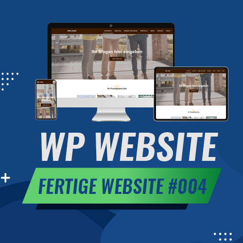 WordPress-fertige Website – Homepage Website | Architekt | Immo Template #004