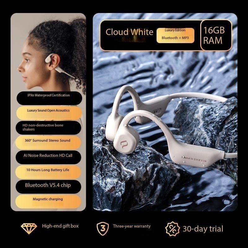 SHEYIN X13 bone conduction Bluetooth headphones, waterproof and sweatproof