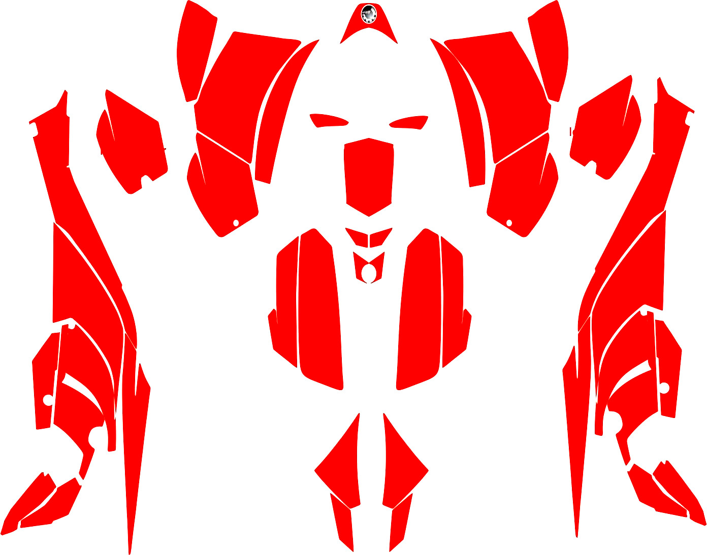 CAN AM DS 450 2008 2009 2010 2011 2012 2013 2014 vector template escala real 1:1