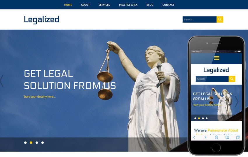 Lawyers Responsive Website, Custom Web design, Law Firm Website Mobile