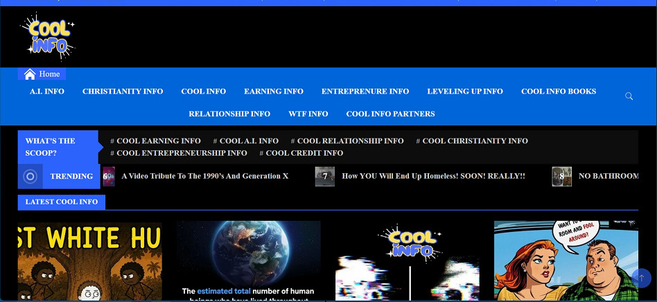 COOL INFO (WTF NEWS!) Blogging Website for sale (*45 Blogs* = A CASH MACHINE!!)