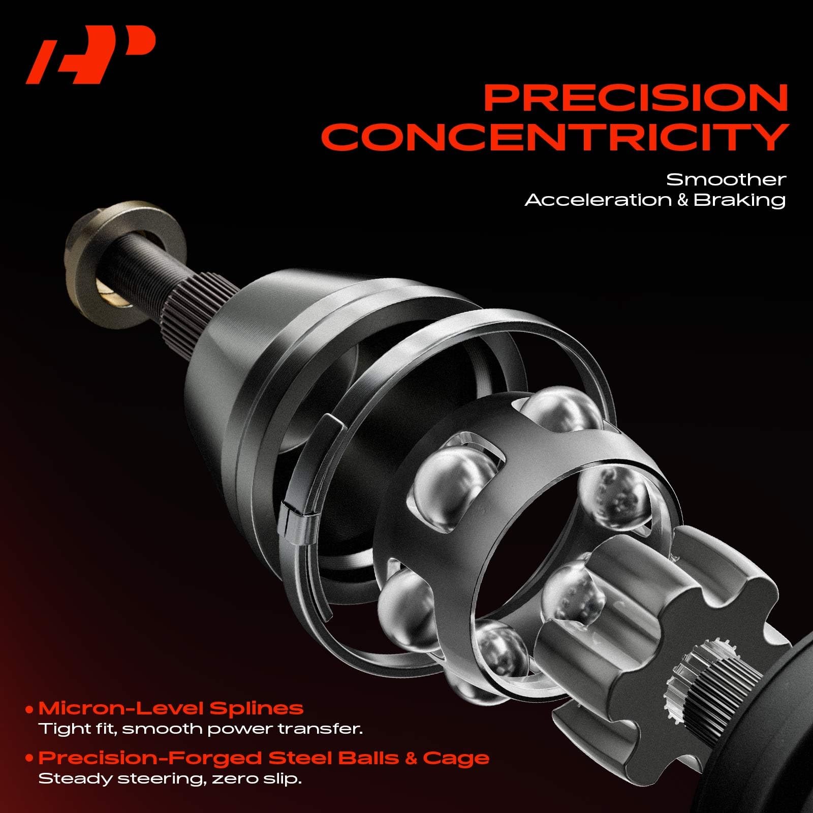 CV Axle Front Left for Can-Am Defender HD5 2017-21 HD8 HD9 HD10 Max #705401802