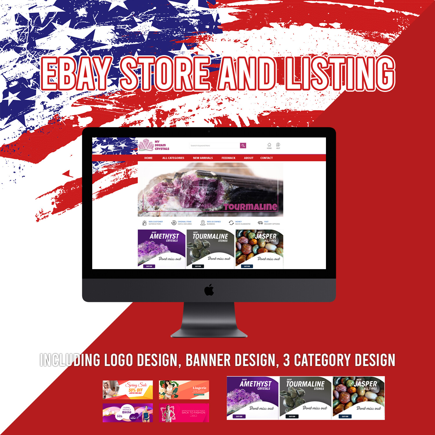 Html Ebay Listing Auction Shop Store Template Professional Storefront Design