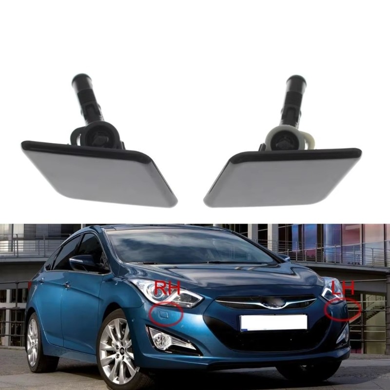 2pcs Right Left Front Headlight Cleaning Washer Cover Guards For i40 986903Z000