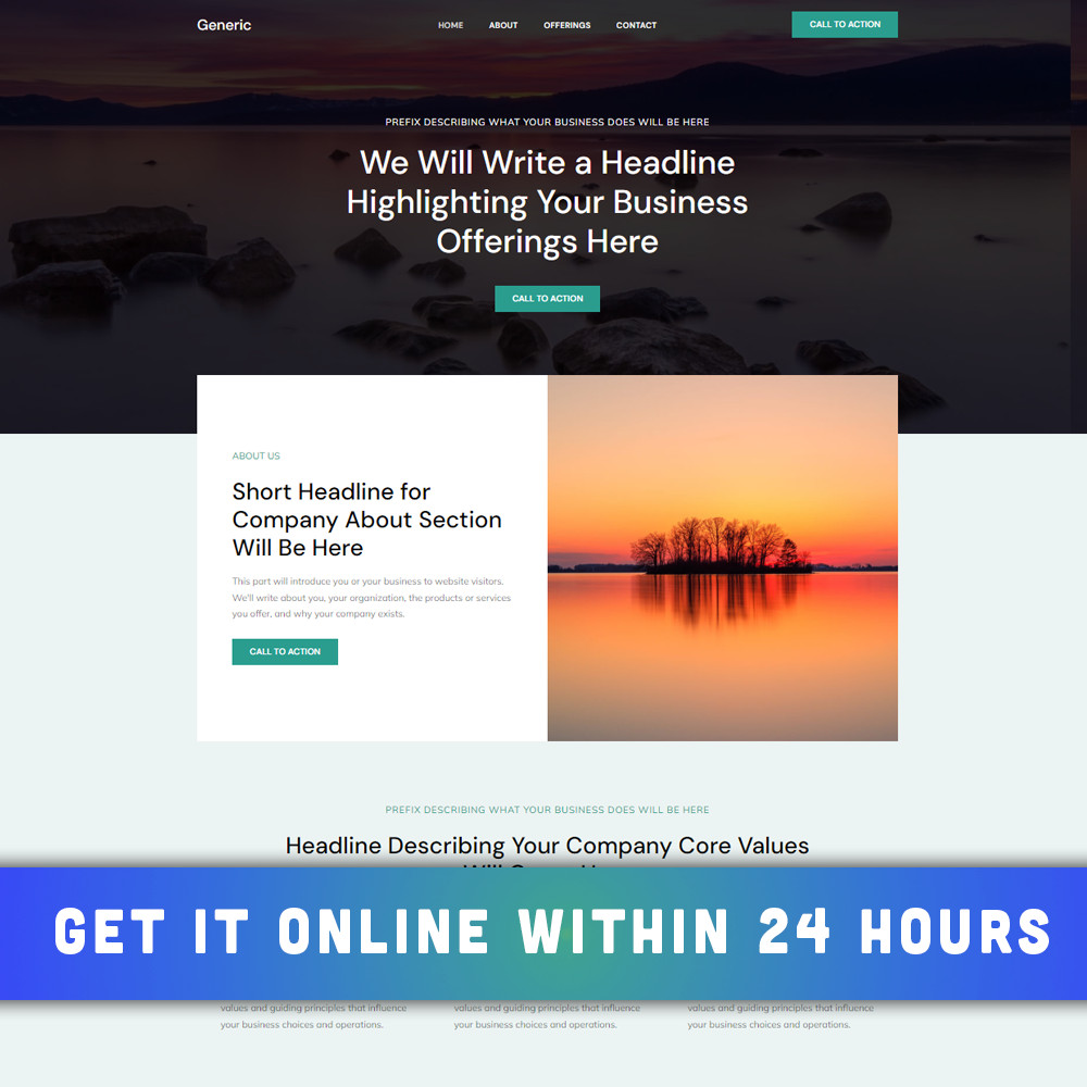 Dark Corporate / Personal Website – Ready to Run + 1-Year Domain and Hosting