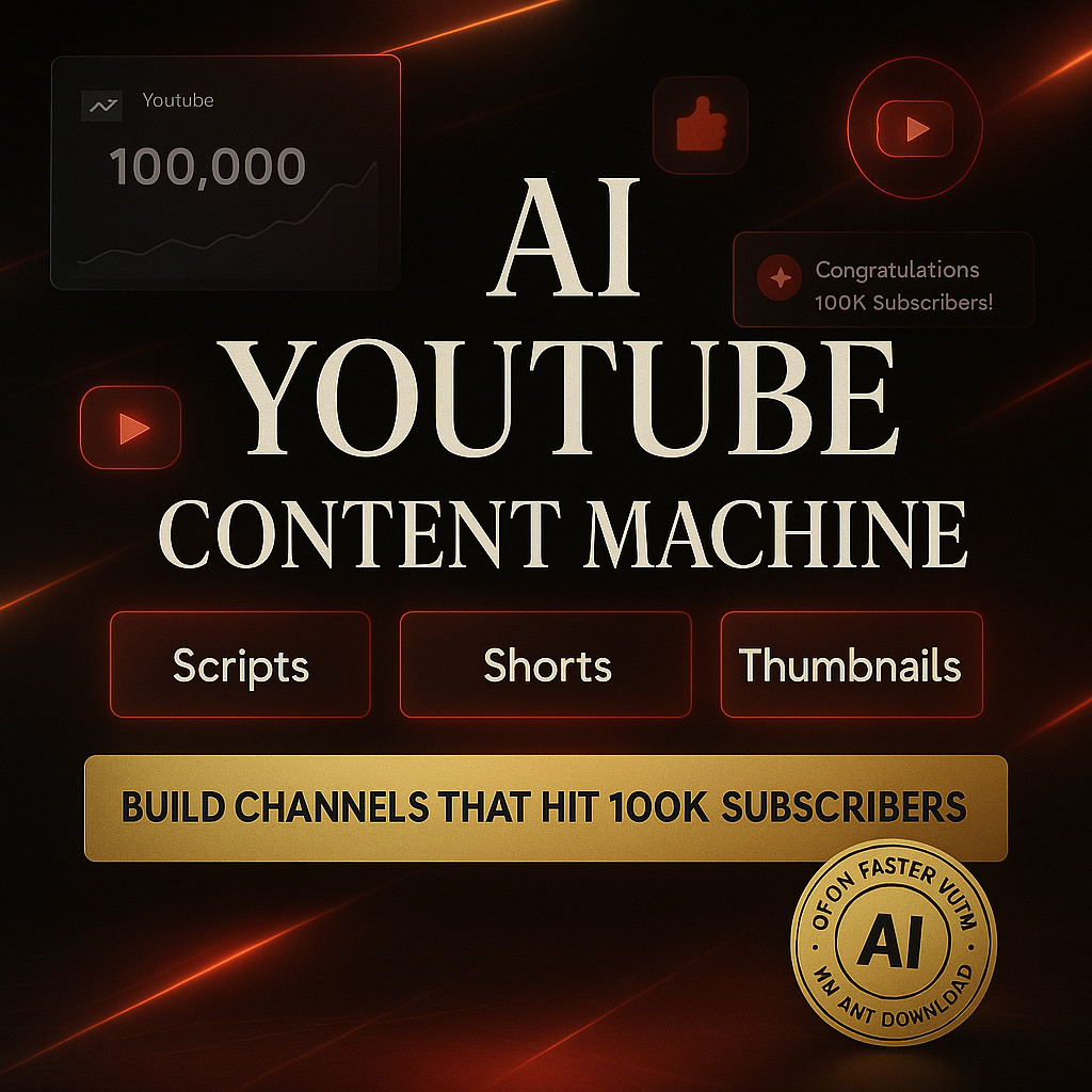 AI YouTube Content Machine – Scripts, Shorts & Thumbnails System