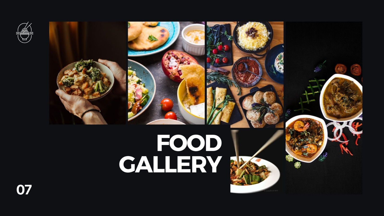 Website Landing Pages- Black Modern Thai Food Presentation- Restaurant Authentic