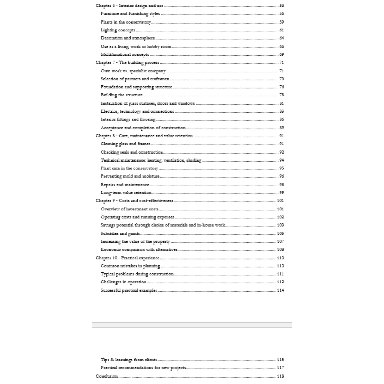 Own Conservatory 59k words Exclusive PLR e-book – sold only once