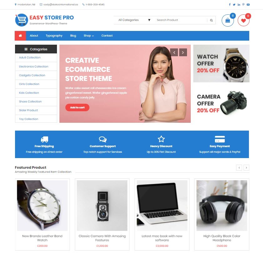 🥇Established WordPress Premium E-Commerce Store + Woo-Commerce & Yith Wishlist