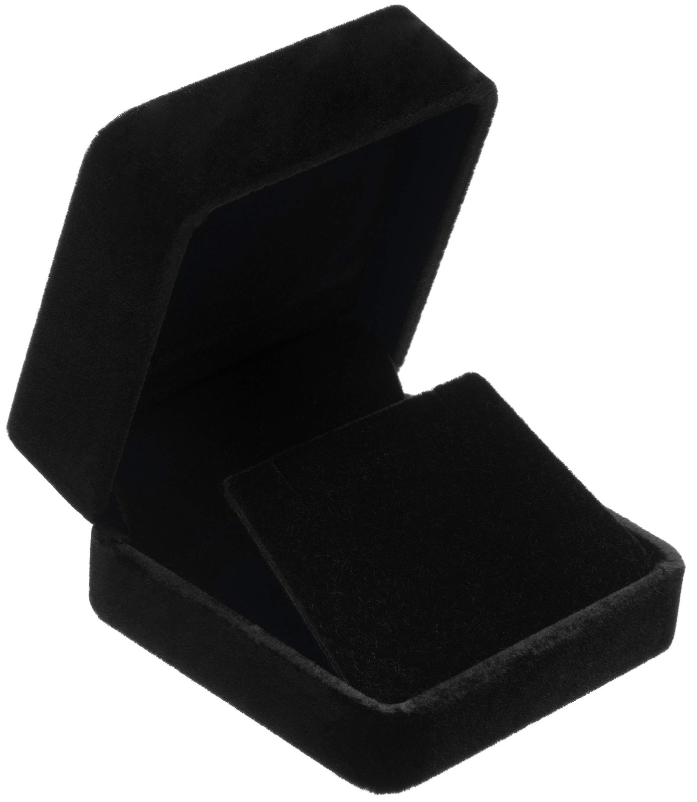 Velvet Earring Gift Boxes Jewelry Box (Black) Black