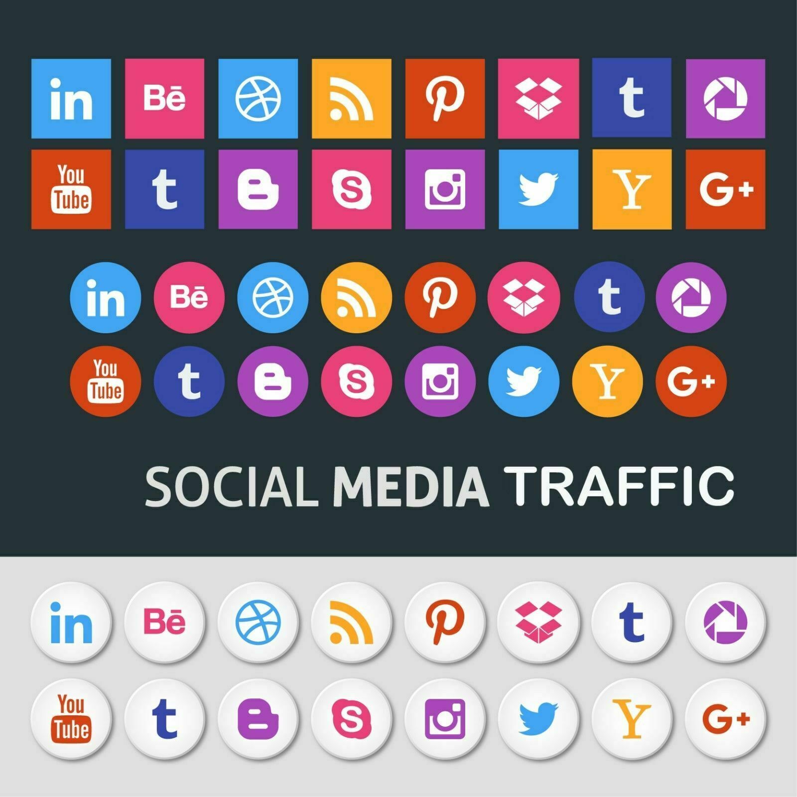 Unlimited Website Visitors for from Popular Social Platforms!!