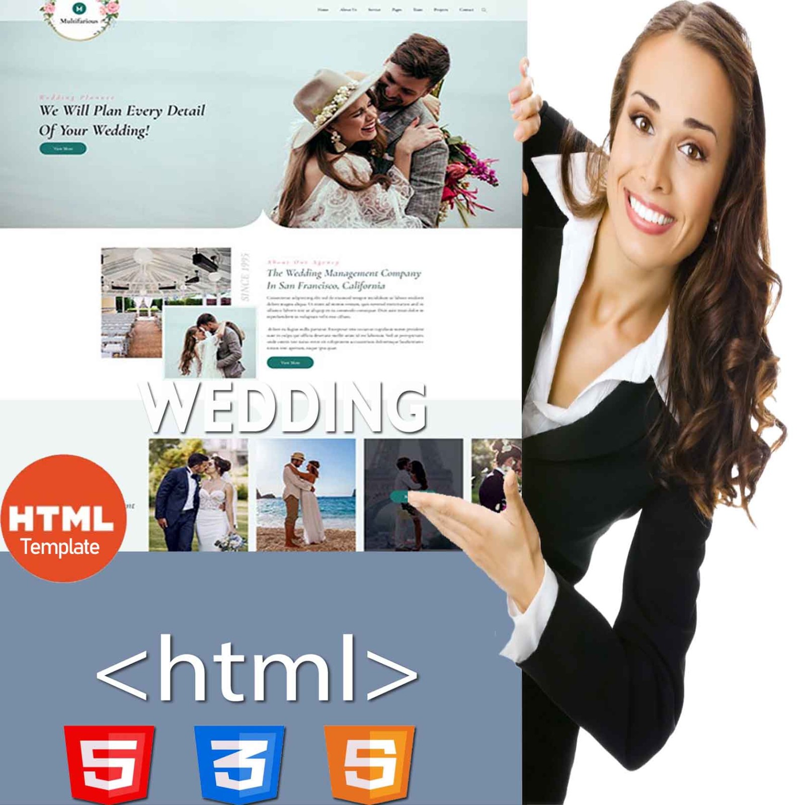 Wedding | Full HTML Website Template – Bootstrap Responsive website