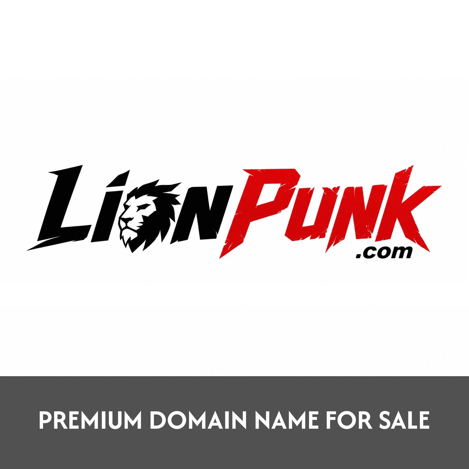 LionPunk.com BOLD EDGY .COM Domain Name For Sale. Gaming, Fashion, Brandable.
