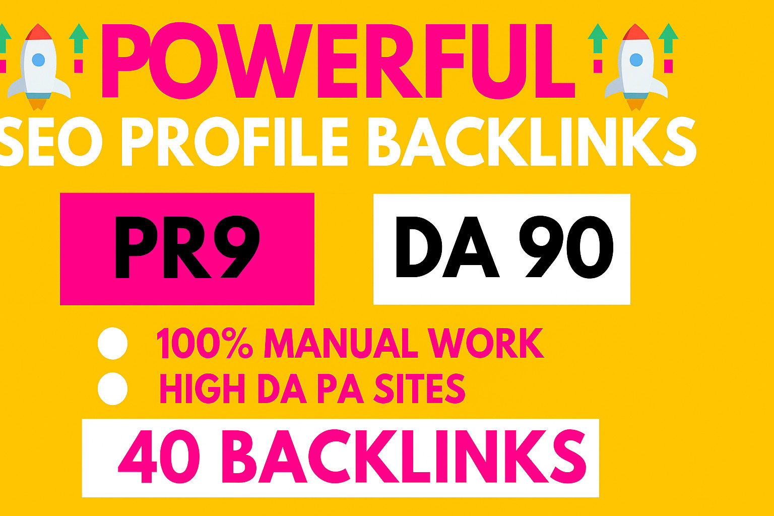 40 PR9 DA90+ Dofollow SEO Backlinks – USA, UK, Japan, Germany Manual Service