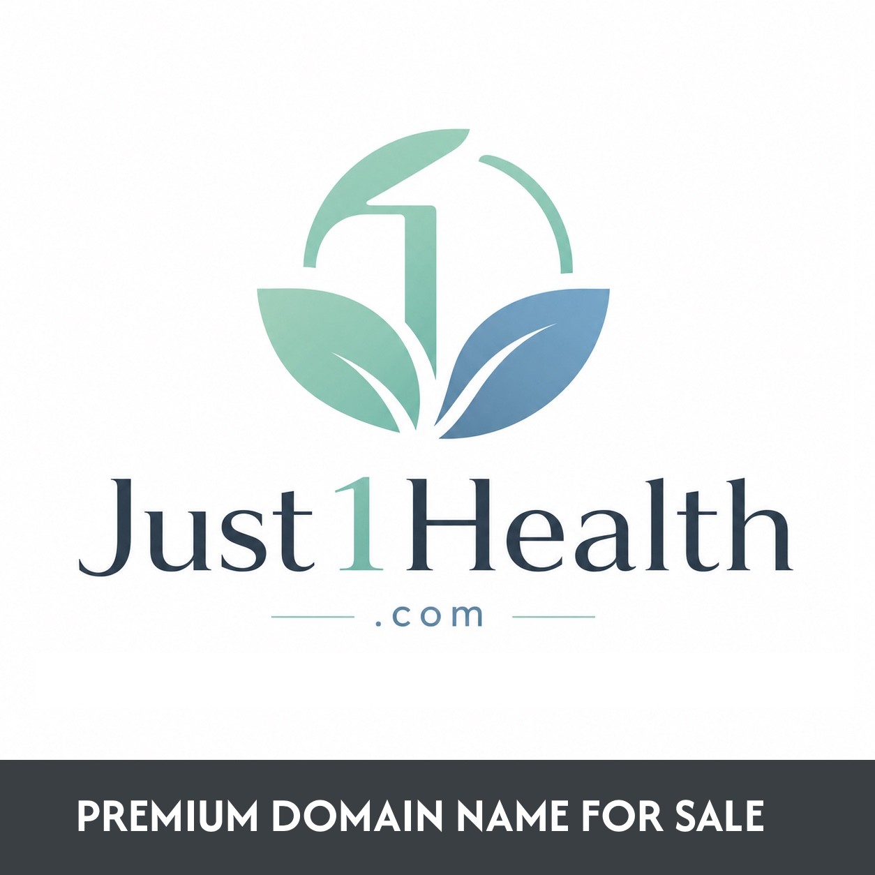 Just1Health .COM Health, Wellbeing, Medical, Healthcare Domain Name For Sale.