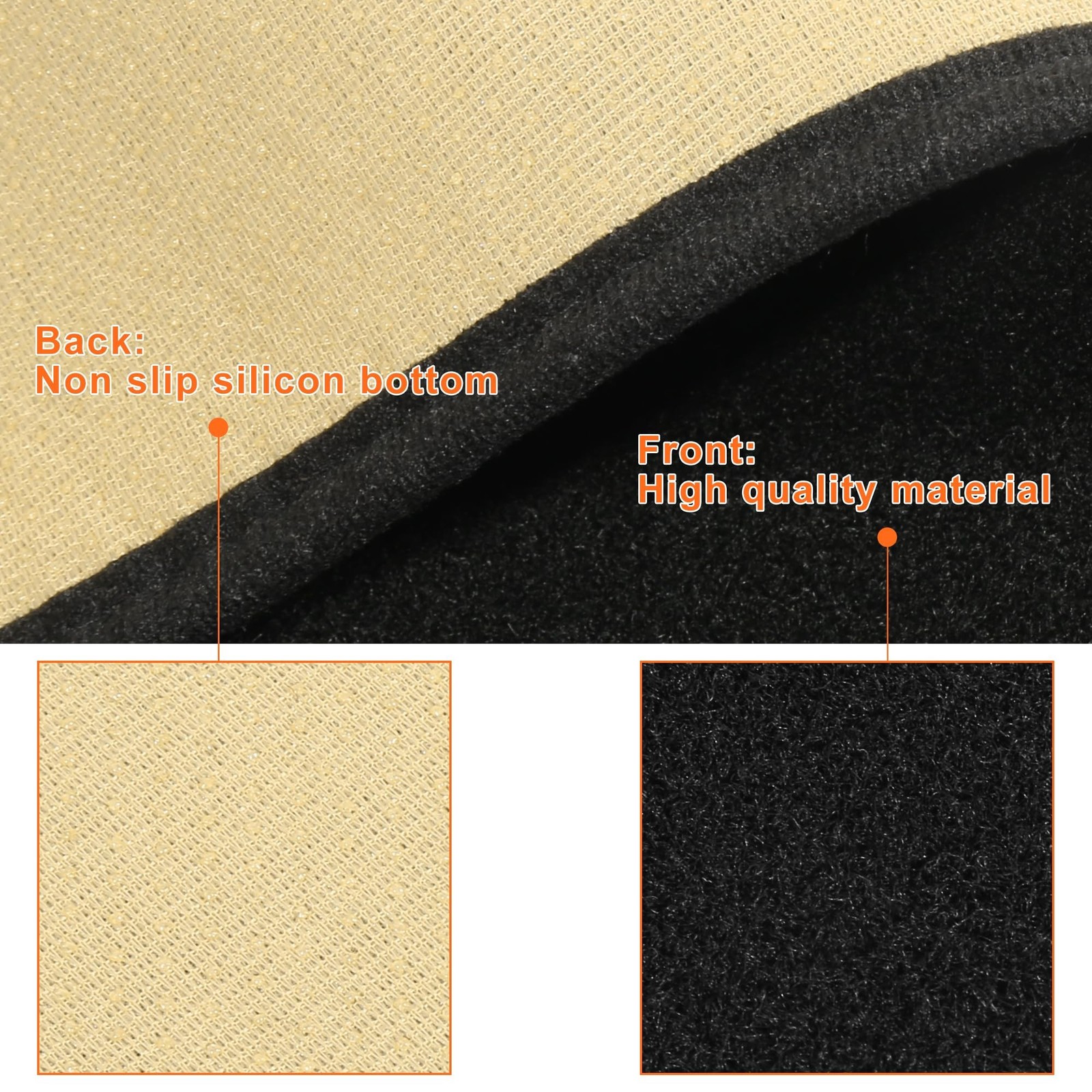 X AUTOHAUX Car Dashboard Cover Non-Slip Mat Carpet Replacement Polyester for …