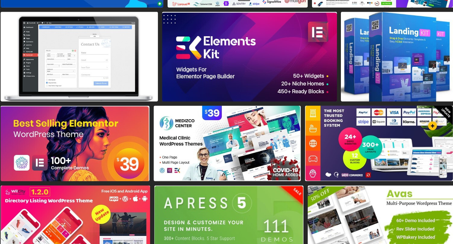 10+ ❤️️🧡 WordPress PLUGINS + TEMPLATE KITS + THEMES at Your Choice 💛💜💙