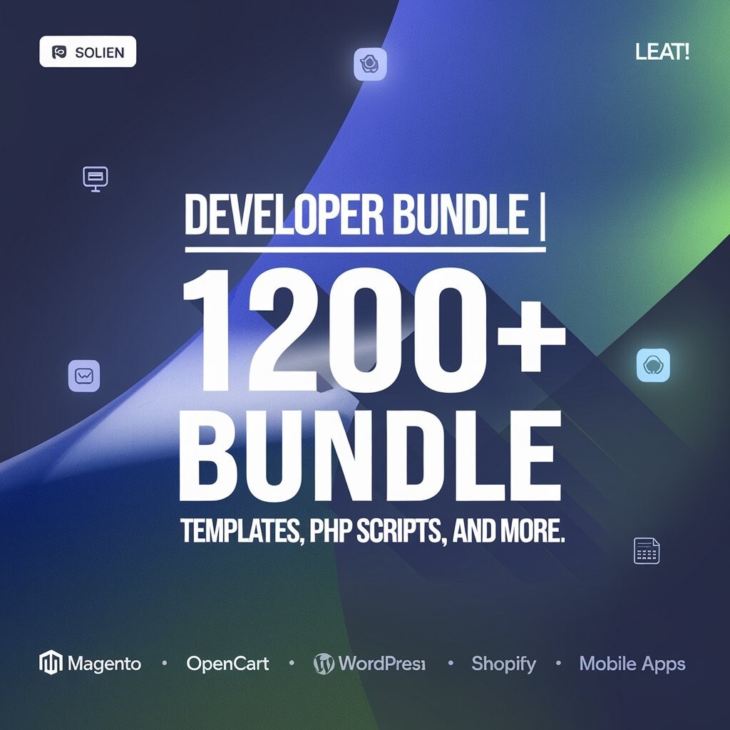 Developer Bundle | 1200+ Templates, HTML Sites, PHP Scripts, Mobile Apps, & More