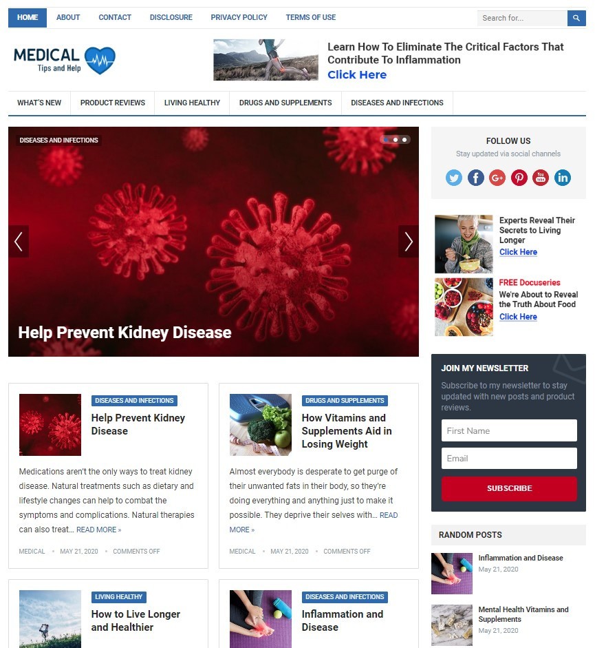 DFY MEDICAL WORDPRESS THEME+FREE SETUP PRE-DESIGNED BANNERS AND ADS