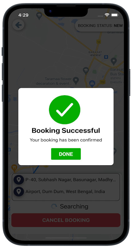 Exicore Taxi Mobile App | React Native Ride Booking Solution | Android & iOS