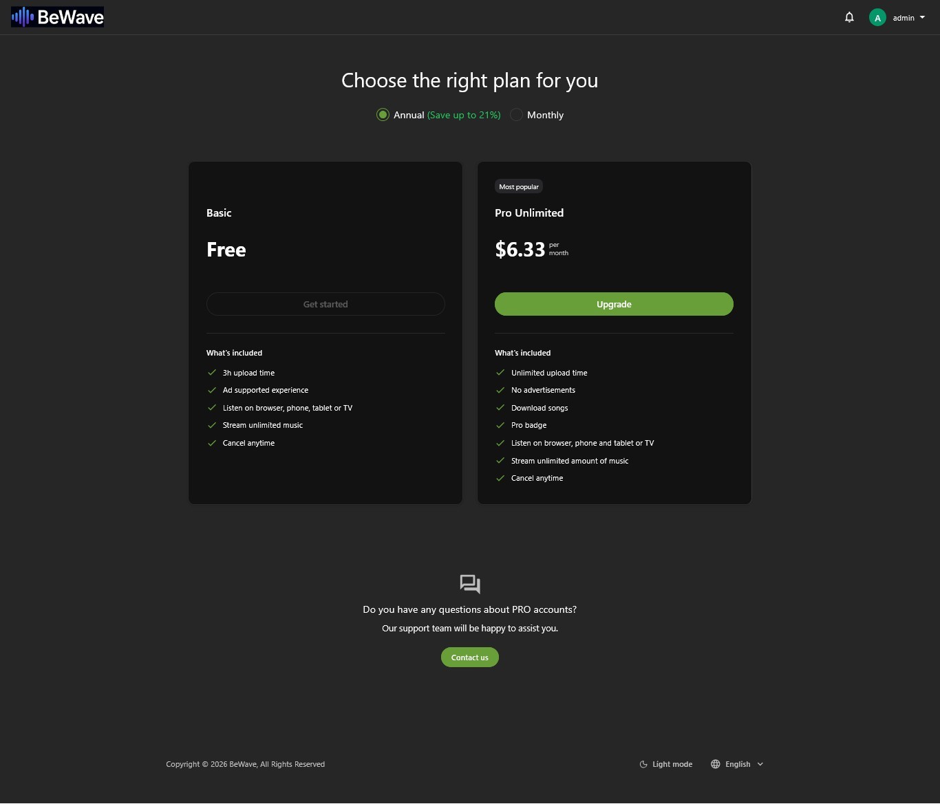 BeWave – Music Streaming & Sharing PHP Platform | Full Source Code | Super-Fast