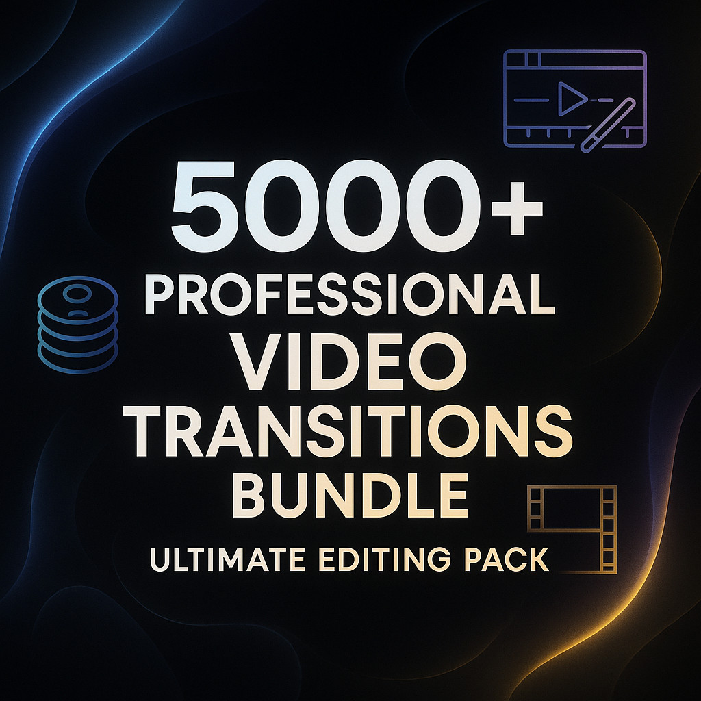 5000+ Professional Video Transitions Bundle – Ultimate Editing Pack