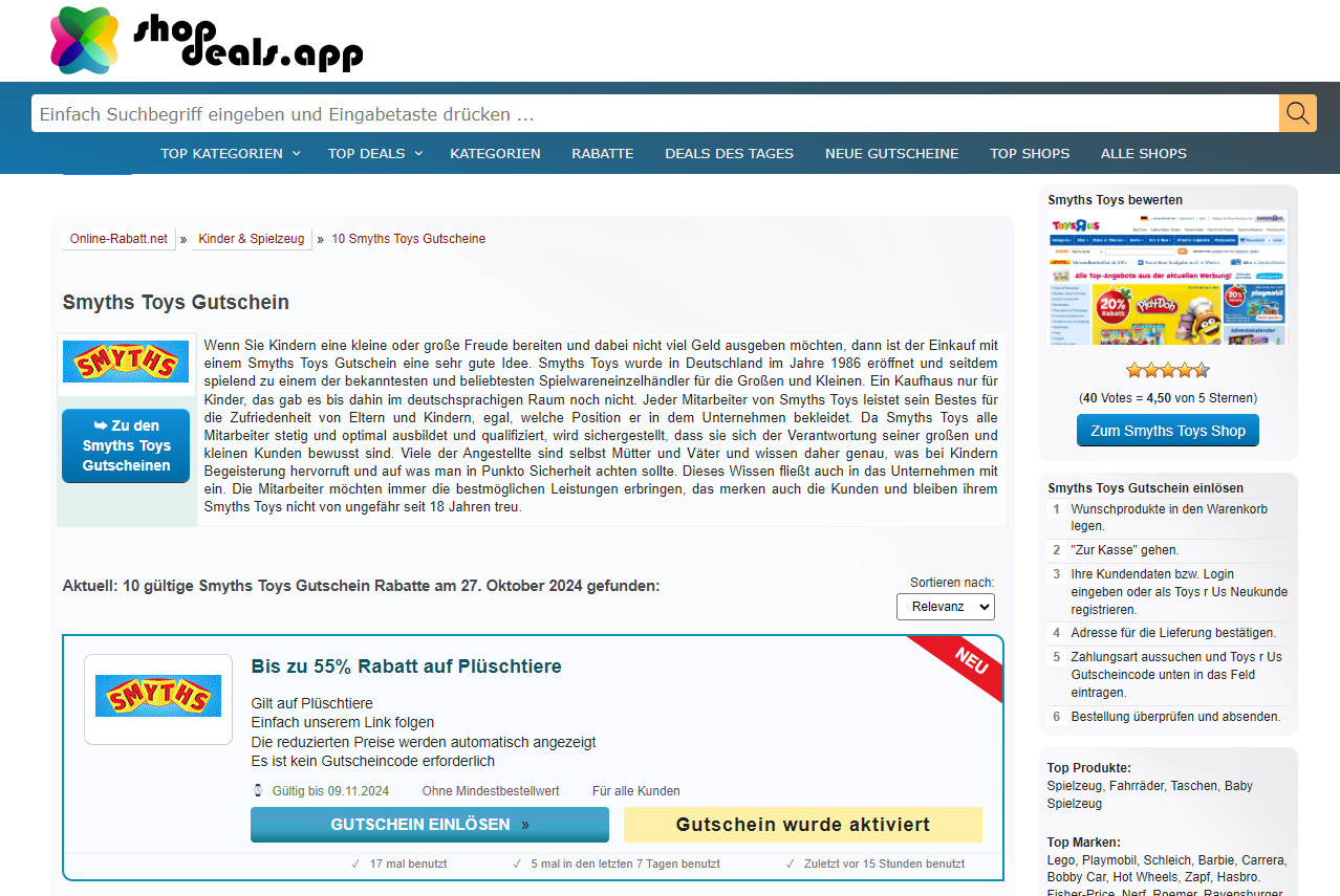 Online-Discount.net | Domain Coupons Deals App Automated myDealz 20 years old AI