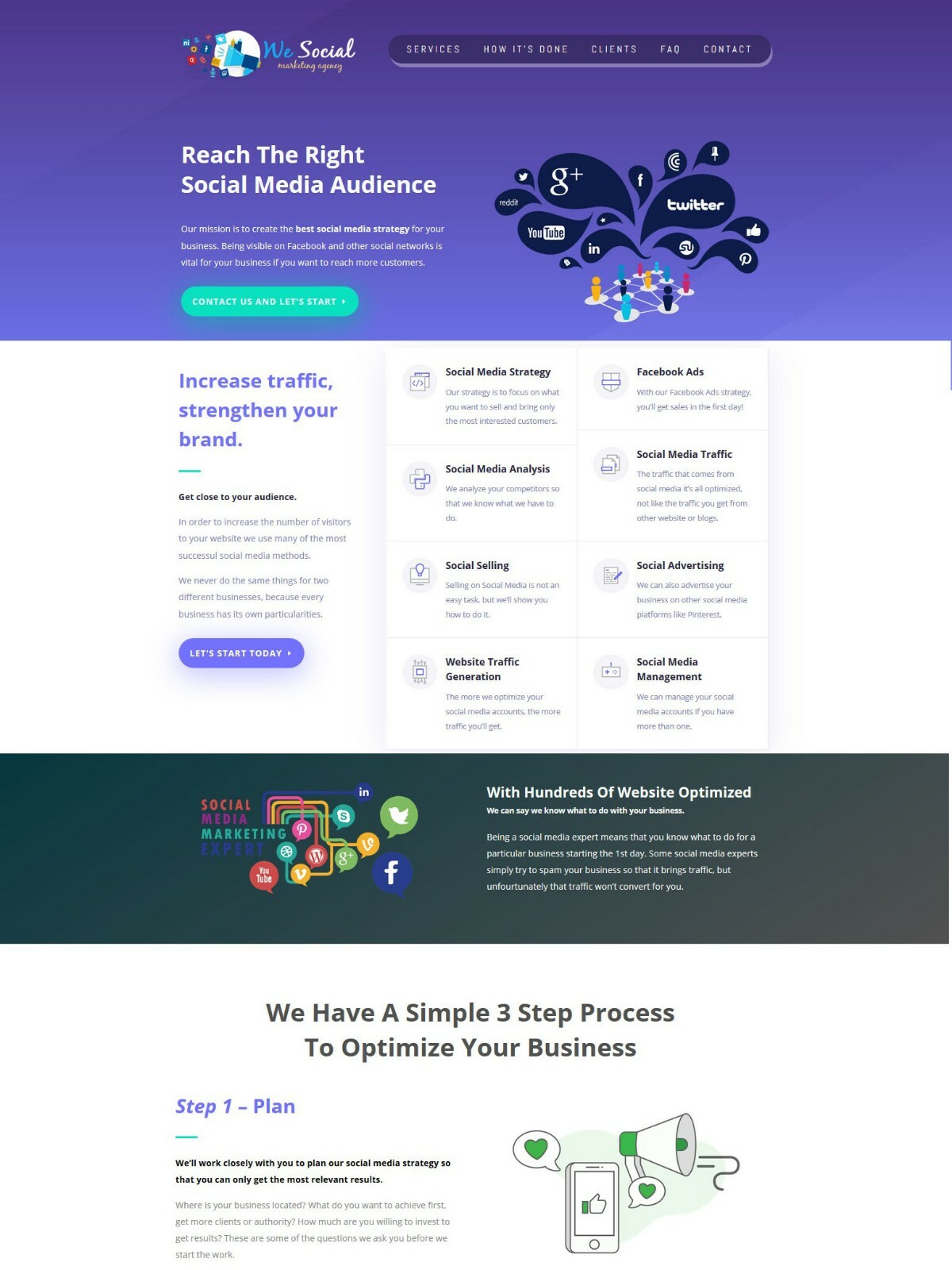 Social Media Marketing Services Provider Website – Business In a Box