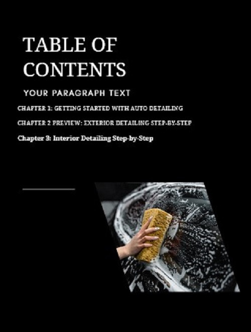 How To Start A Auto Detailing Bussiness For Beginners Training Books w/ Free App
