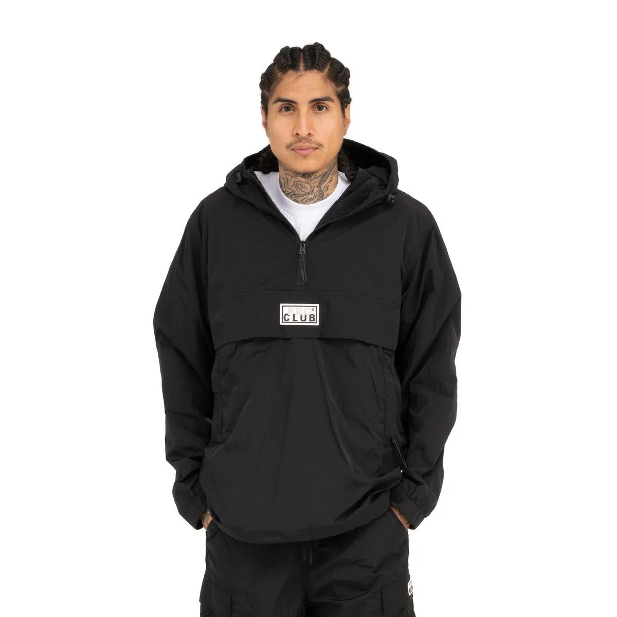 Pro Club Comfort Metallic Nylon Quarter Zip Anorak