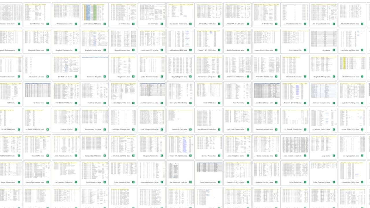 Dubai Real Estate Leads – 200+ Excel Files (2025 EDITION) – Digital Product