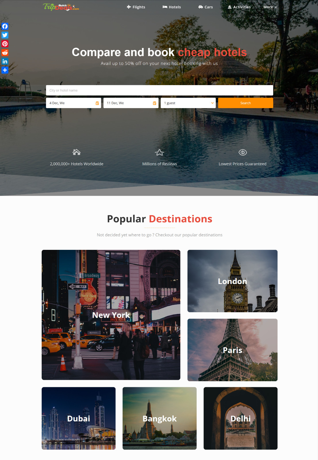 Travel Website for Sale w/ AUTO CONTENT UPDATES – Make $7-90 for each booking