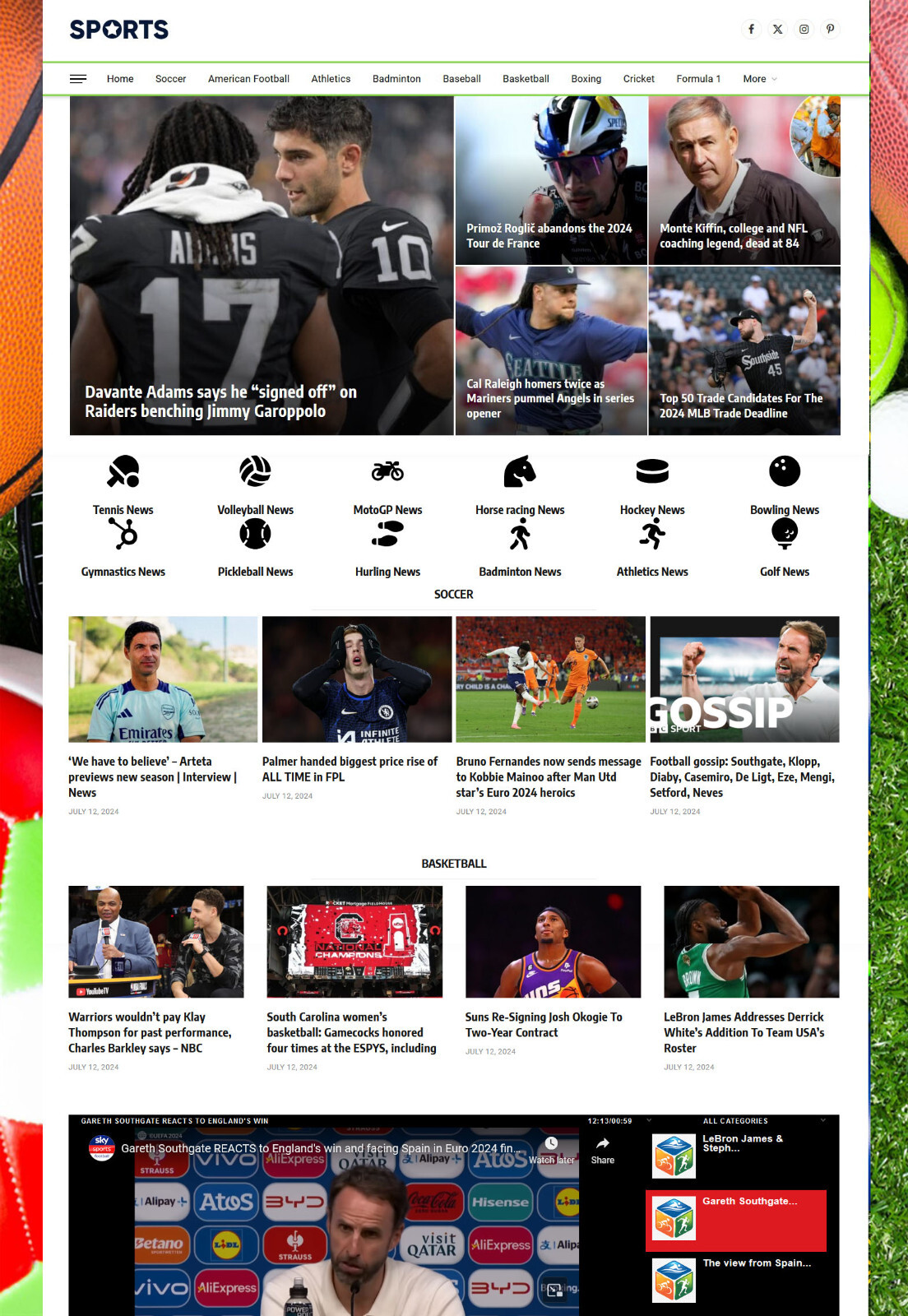 Sports News WebSite + Fully Automatic + Free Hosting with SSL