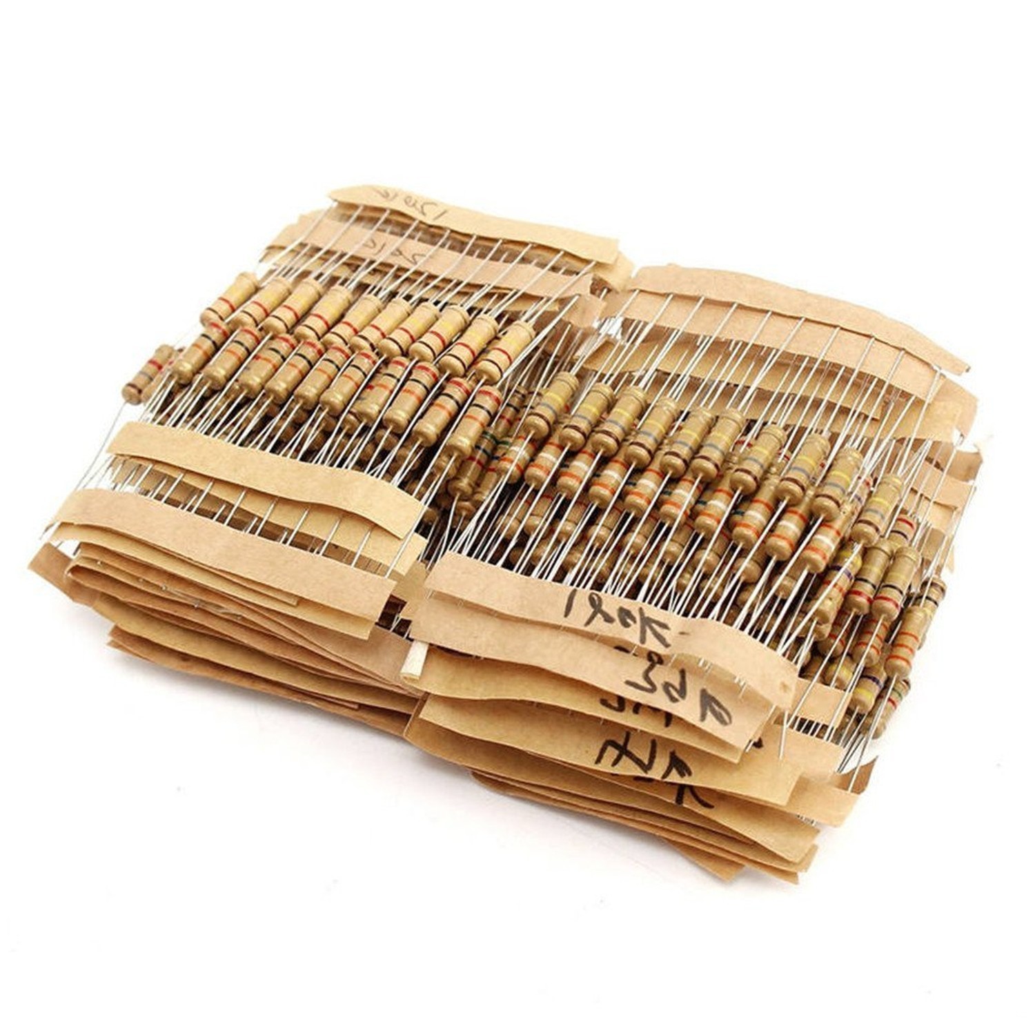 Carbon Film Resistor Kit 1W, 1K Ohm – 2M Ohm Resistors Assorted 1 Watt 5% Com…