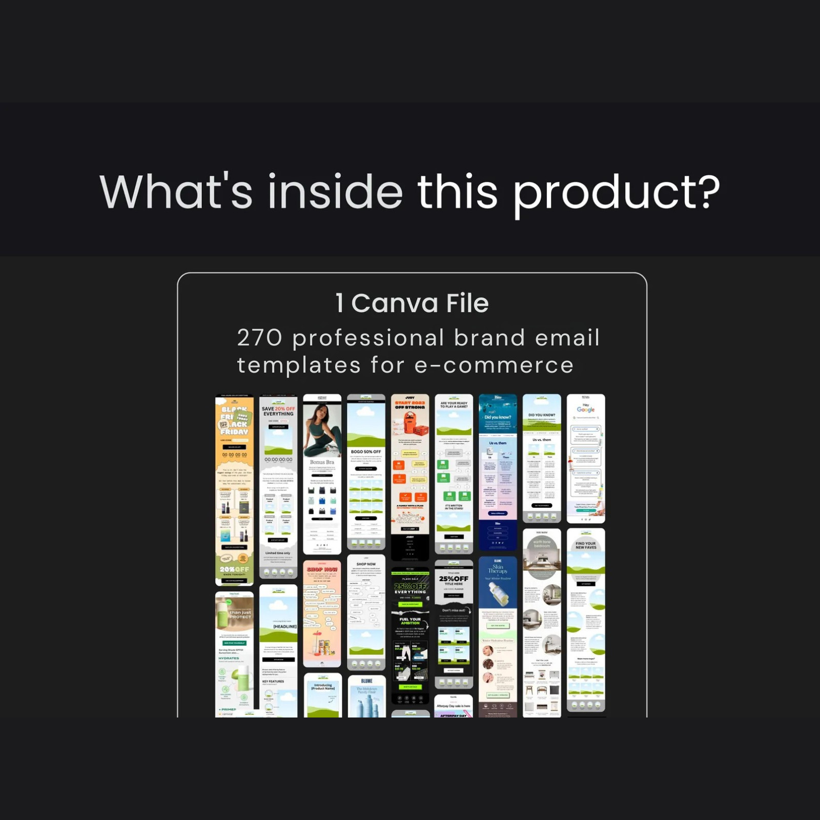 250+ Email Templates for E-commerce | Canva Editable Email Marketing Templates