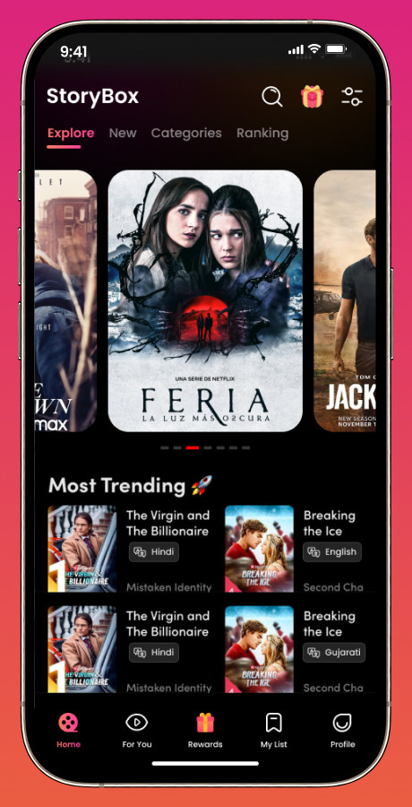 SceneBox Flutter OTT App | Short Drama & Web Series Streaming | Android iOS Web