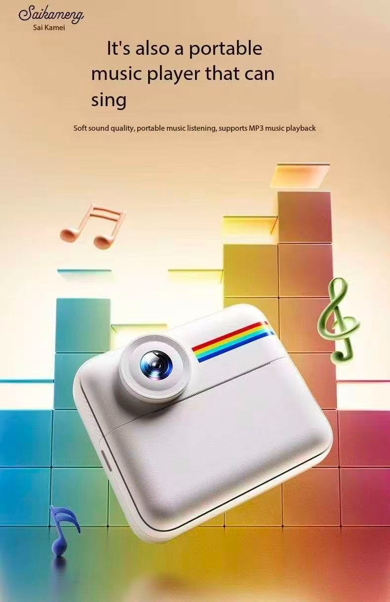 Saika Meng instant camera can take photos and print digital color images