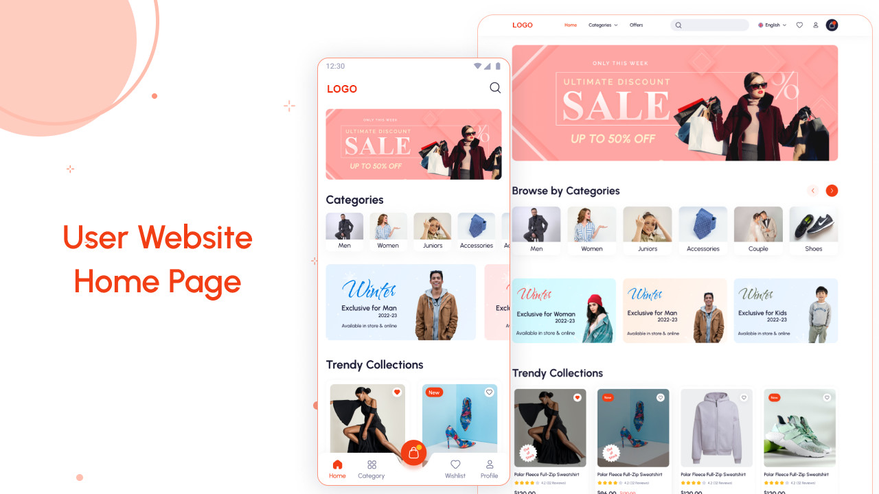 KingCart Flutter eCommerce App | Android + iOS | Laravel Website & Admin Panel