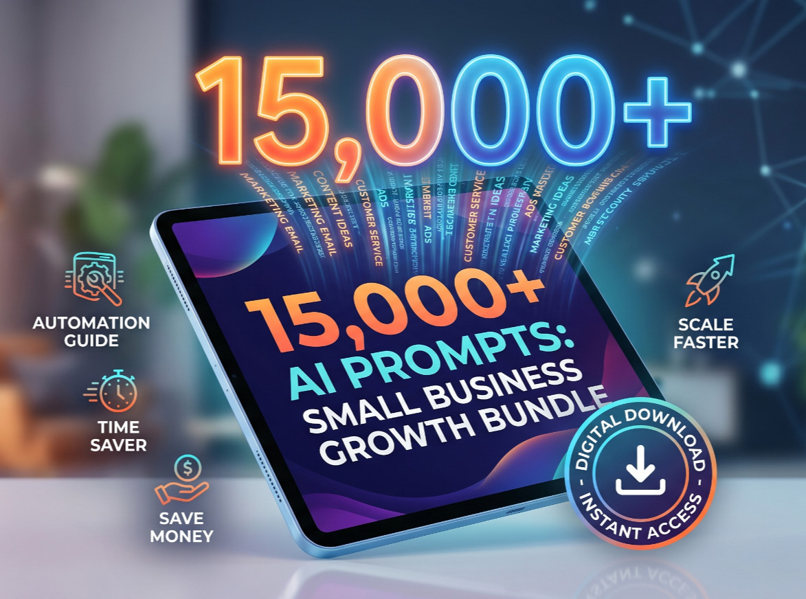 Ultimate 15000+ AI Prompts For Small Business Automation Digital Tool