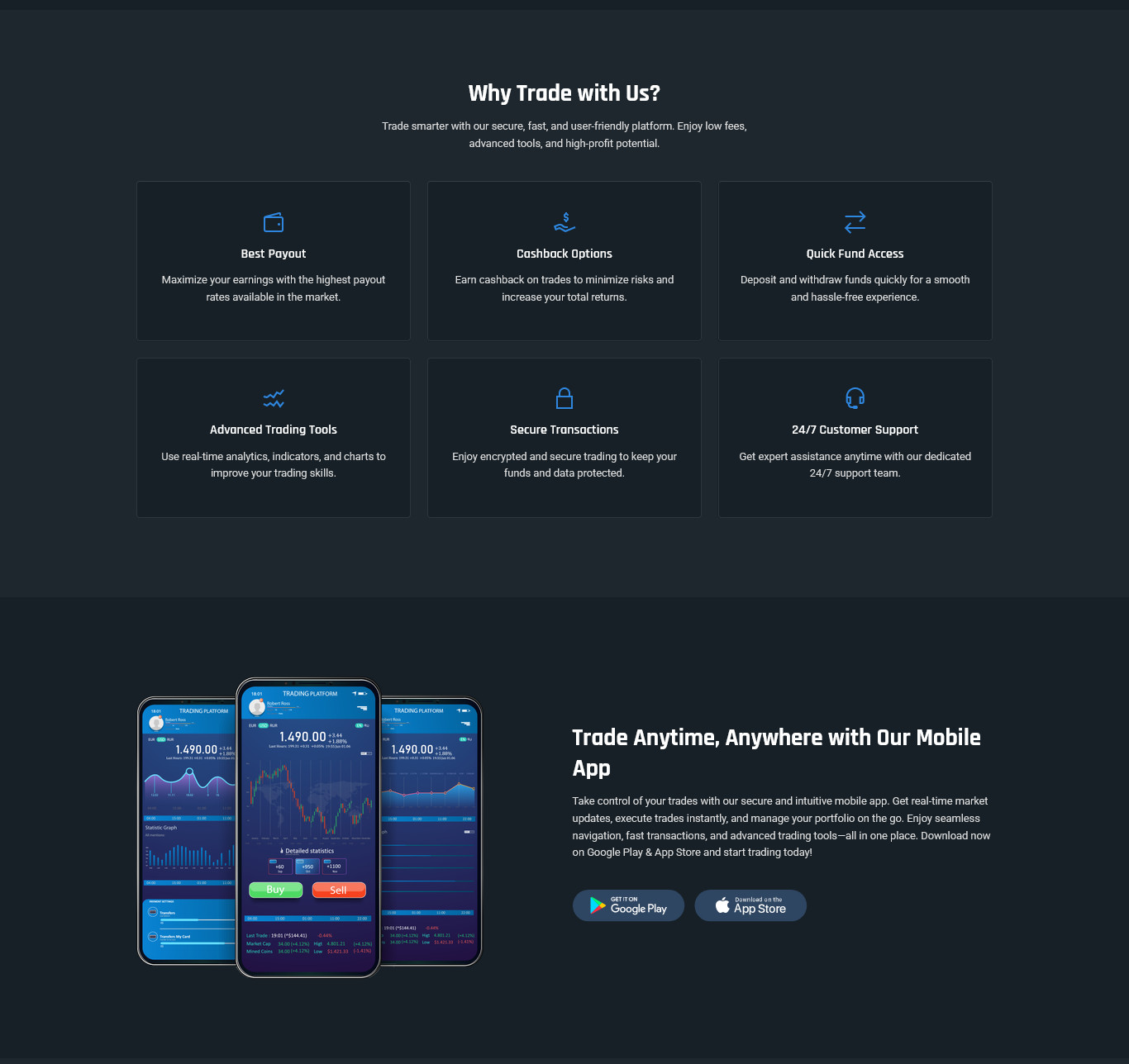 MarketFlow – Crypto Trading PHP Platform | Responsive | Laravel Admin Panel