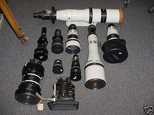Lens lot: Zeiss, Cooke, Canon, 4 film/RED HD. ALL OFFERS CONSIDERED !!!