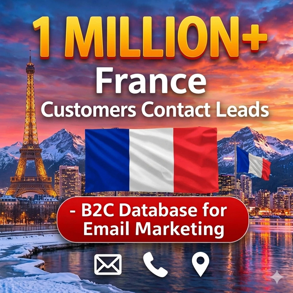 1 Million FRENCH Customers Email Database – B2C Contact leads (Excel file) 2026
