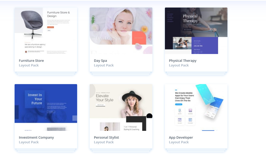 Huge Collection WordPress Divi Templates Themes Layouts Builder Elegant Extra