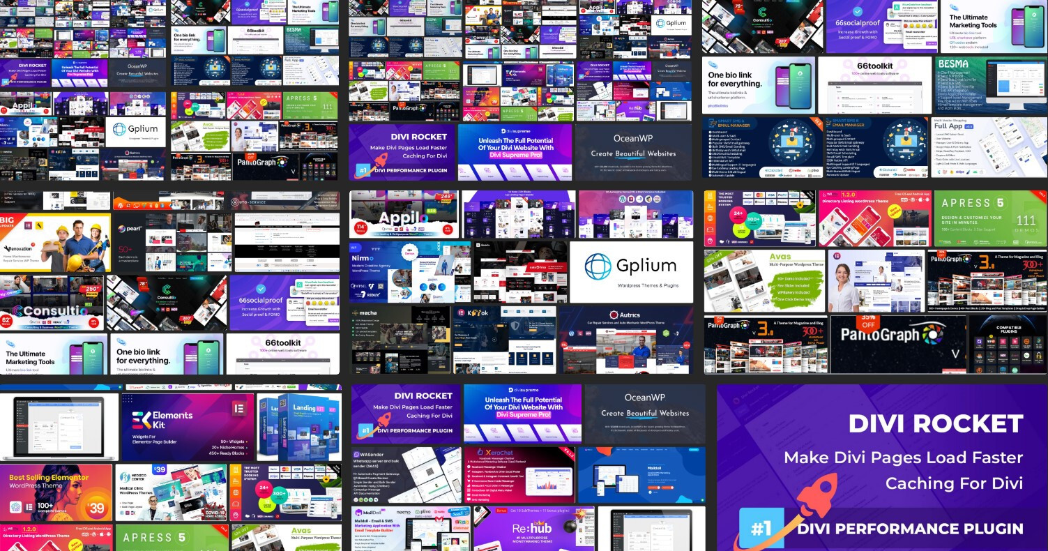 10+ ❤️️🧡 WordPress PLUGINS + TEMPLATE KITS + THEMES at Your Choice 💛💜💙