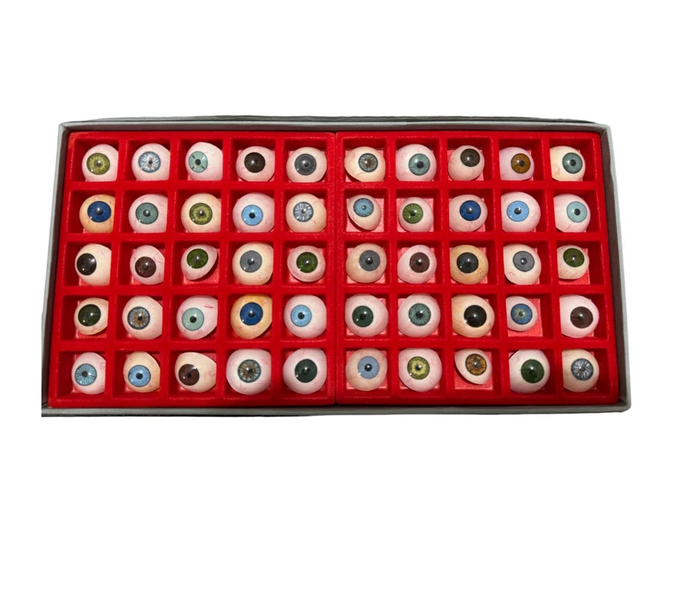 Vintage Human Prosthetic Eye 50 Pc eye Different shade Antique Glass Artificial