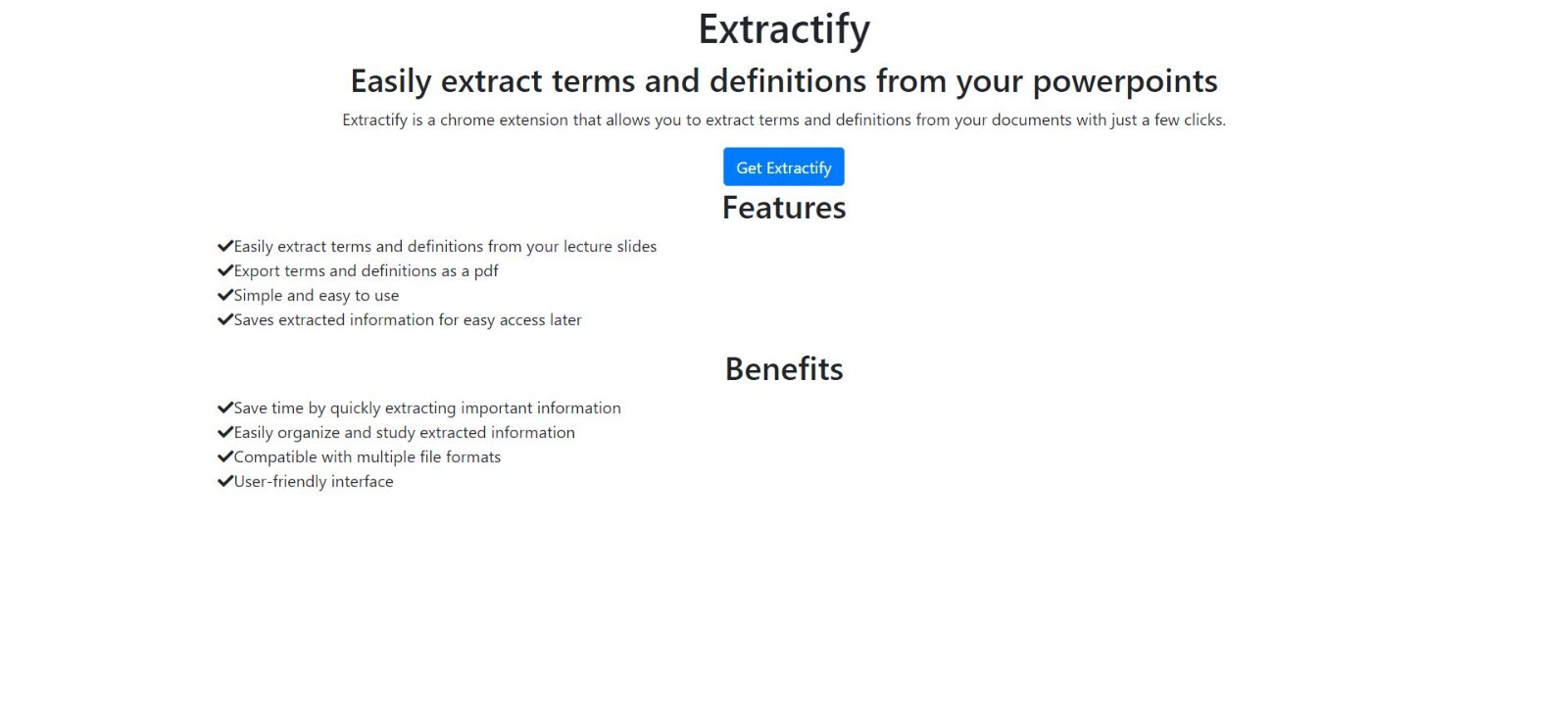 Chrome Extension that extracts text and images from Powerpoint files