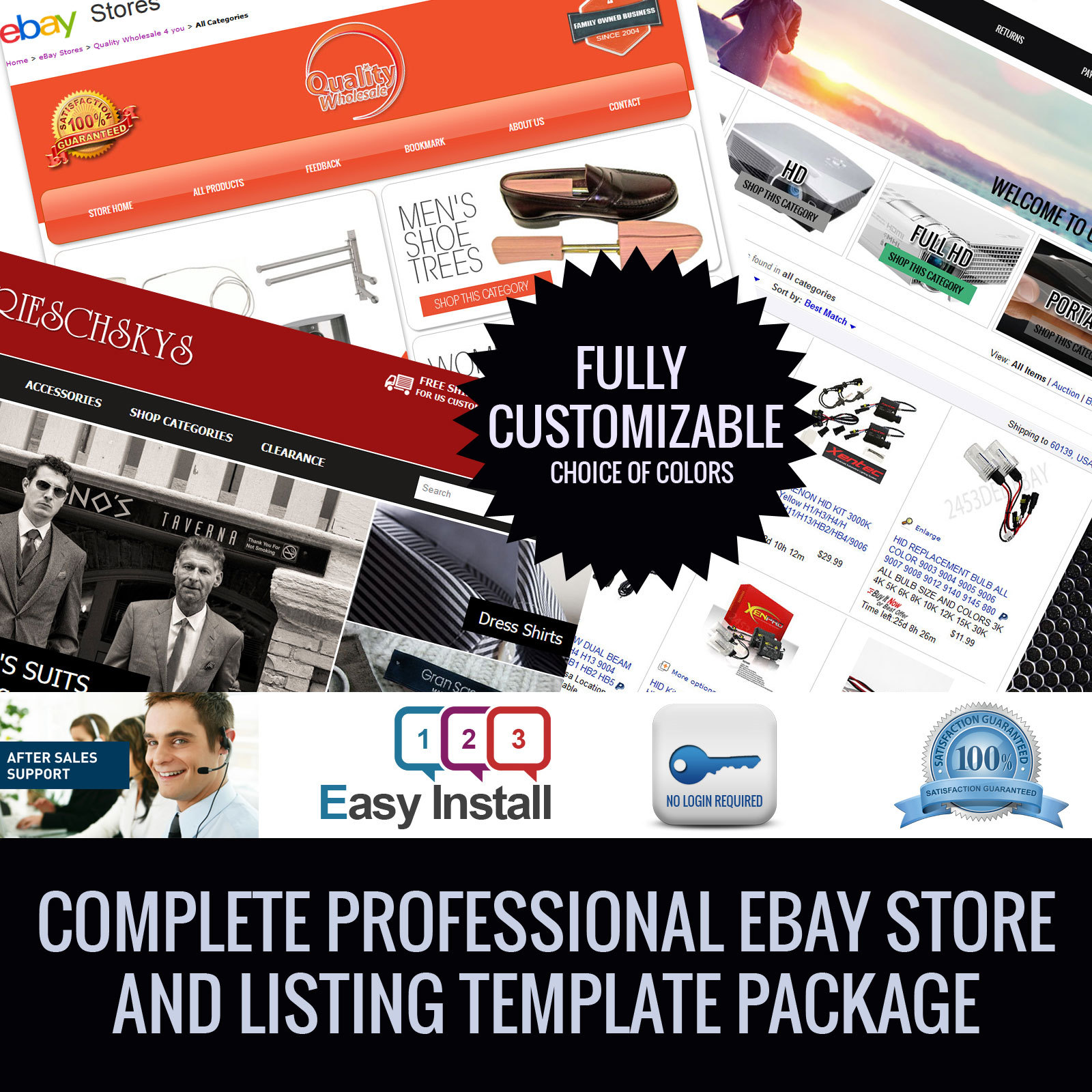 eBay store design and ebay listing HTML template Fully custom design 2021